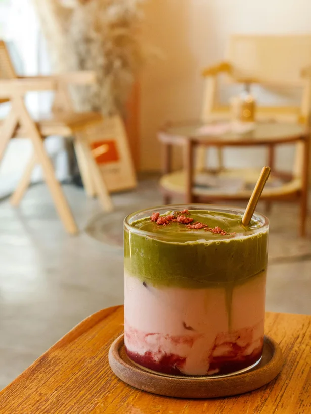 Strawberry Matcha Latte