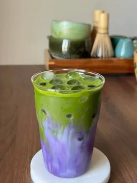 Ube Matcha Latte